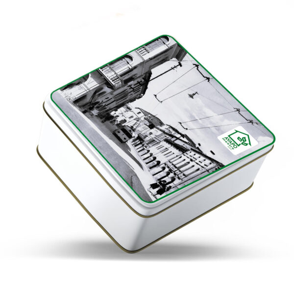 Scatola di latta vecchia Mestre